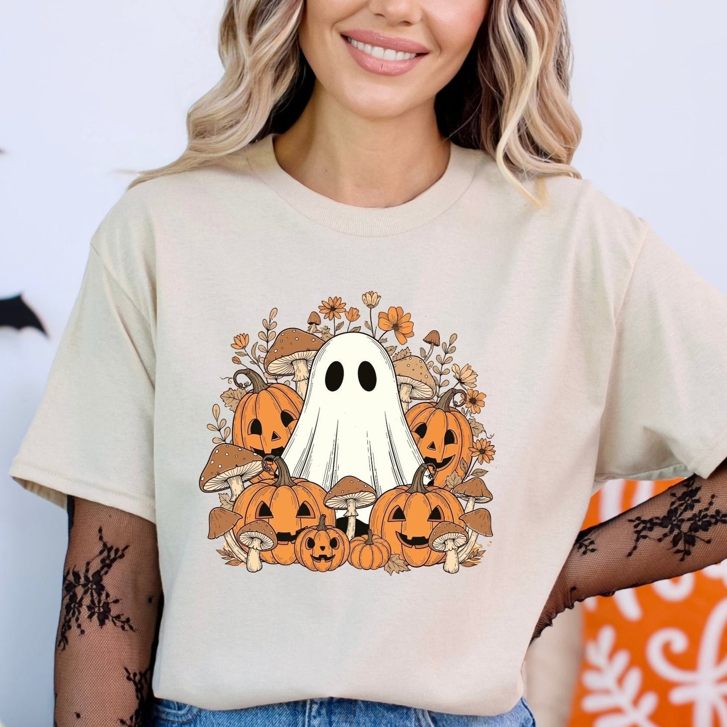 Ghost and Pumpkins Classic Tee