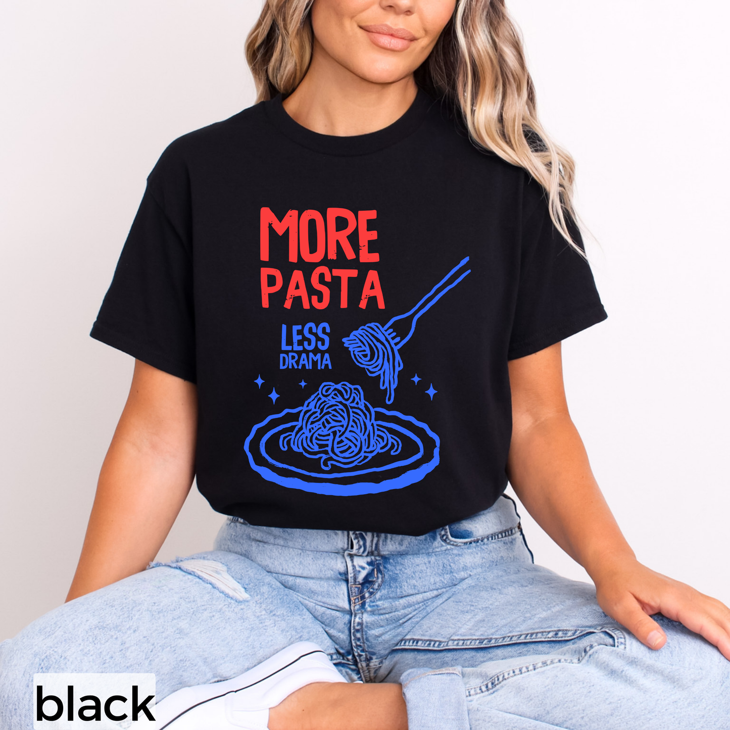 More Pasta Less Drama Classic Tee