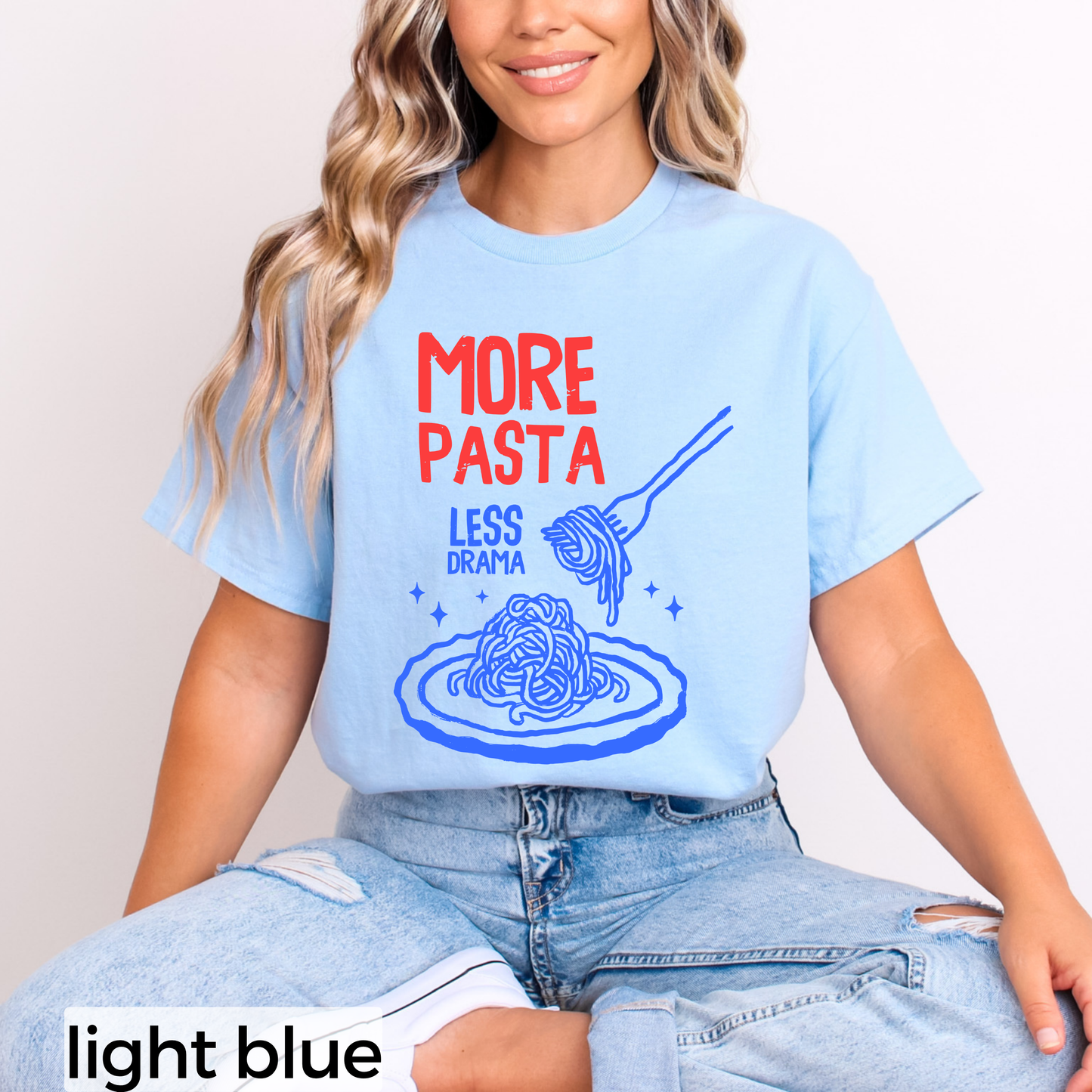 More Pasta Less Drama Classic Tee