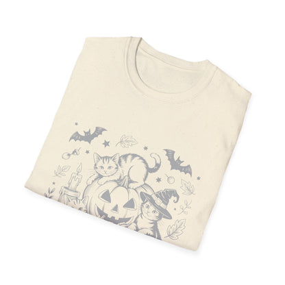 Vintage Cats And Pumpkins Classic Tee