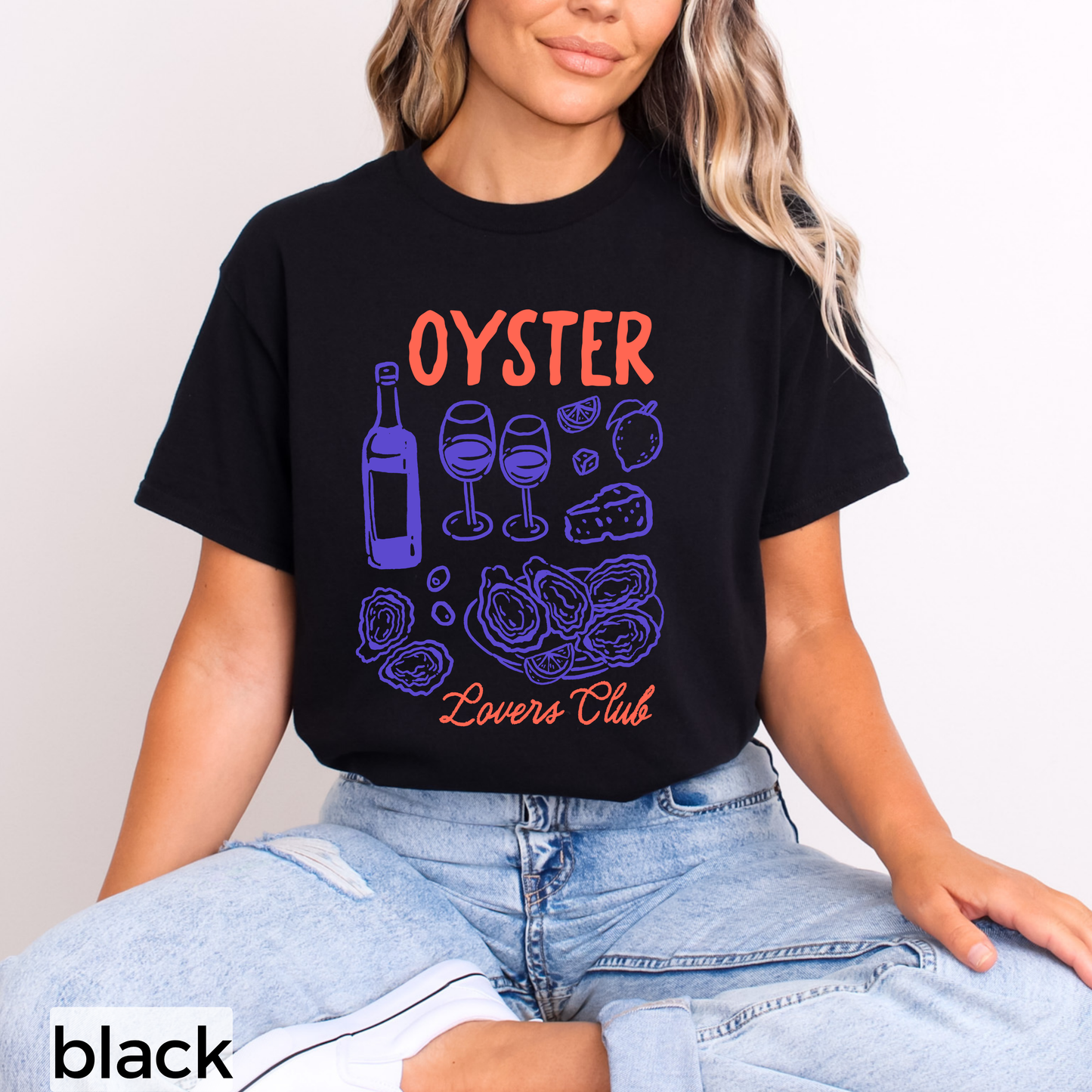 Oyster Lovers Club T-Shirt, Summer Graphic Shirt