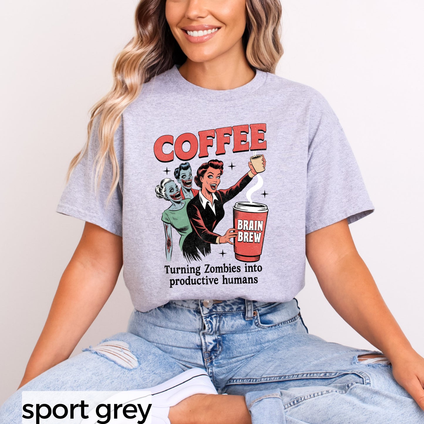 Coffee Turning Zombies Into Productive Humans Classic Tee
