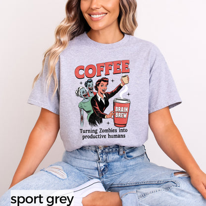 Coffee Turning Zombies Into Productive Humans Classic Tee