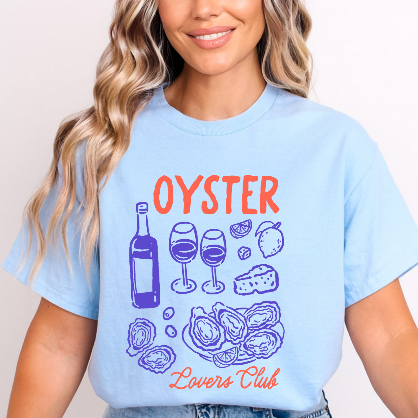 Oyster Lovers Club T-Shirt, Summer Graphic Shirt