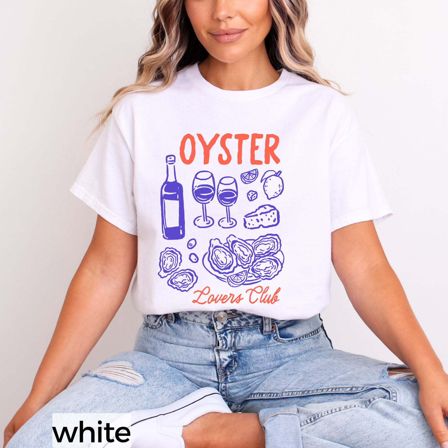 Oyster Lovers Club T-Shirt, Summer Graphic Shirt