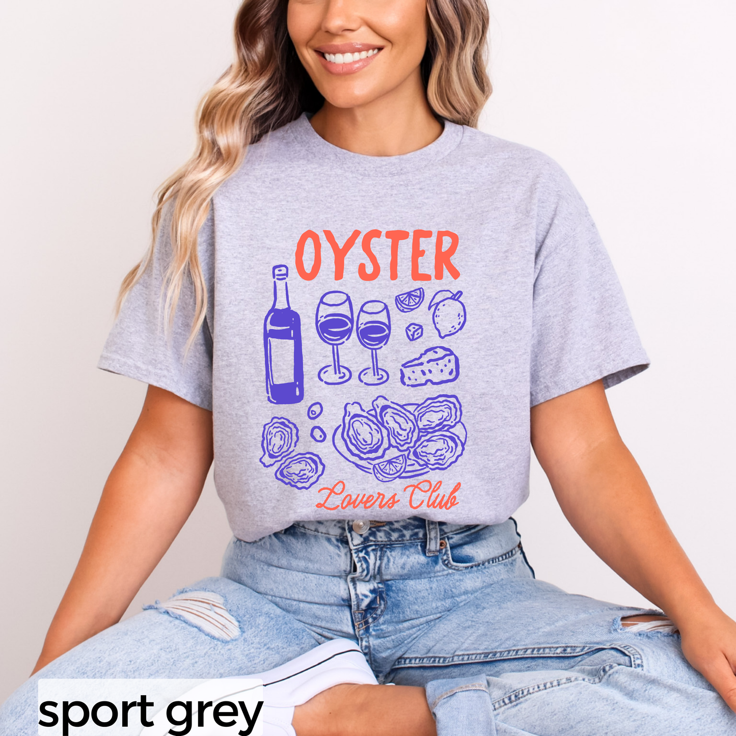 Oyster Lovers Club T-Shirt, Summer Graphic Shirt