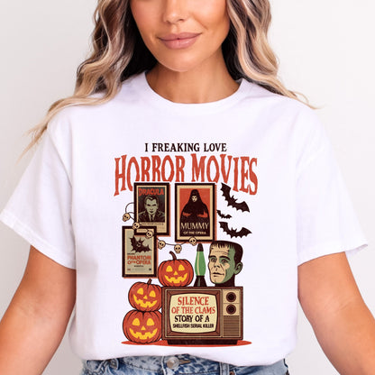 I Freaking Love Horror Movies Classic Tee