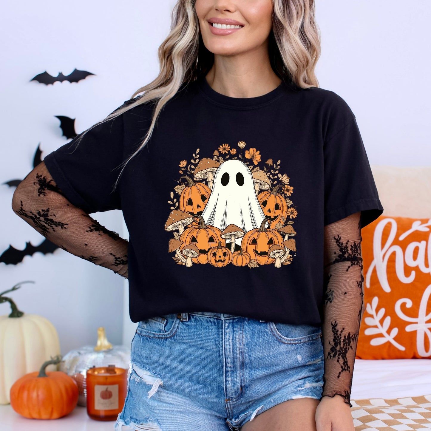 Ghost and Pumpkins Classic Tee