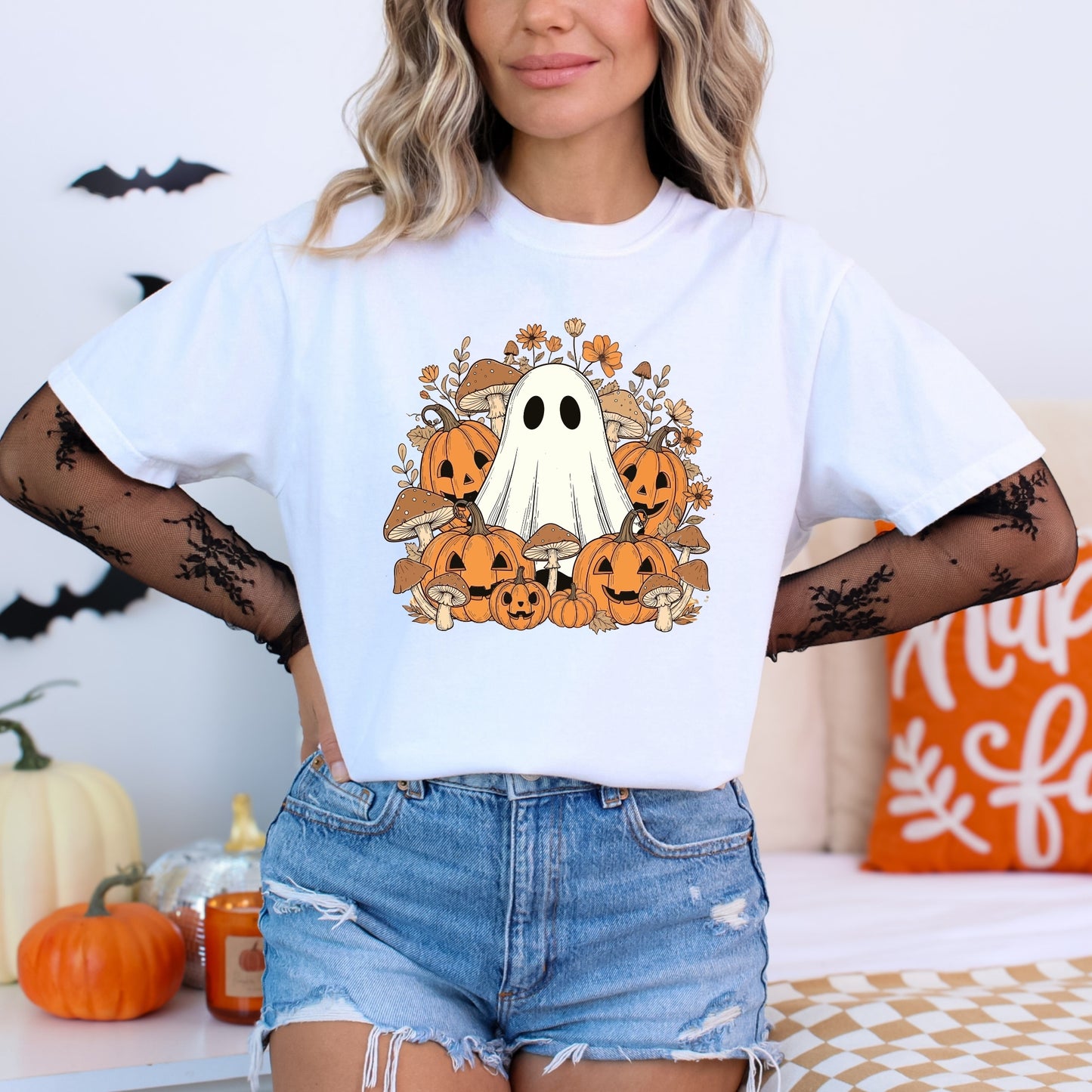 Ghost and Pumpkins Classic Tee