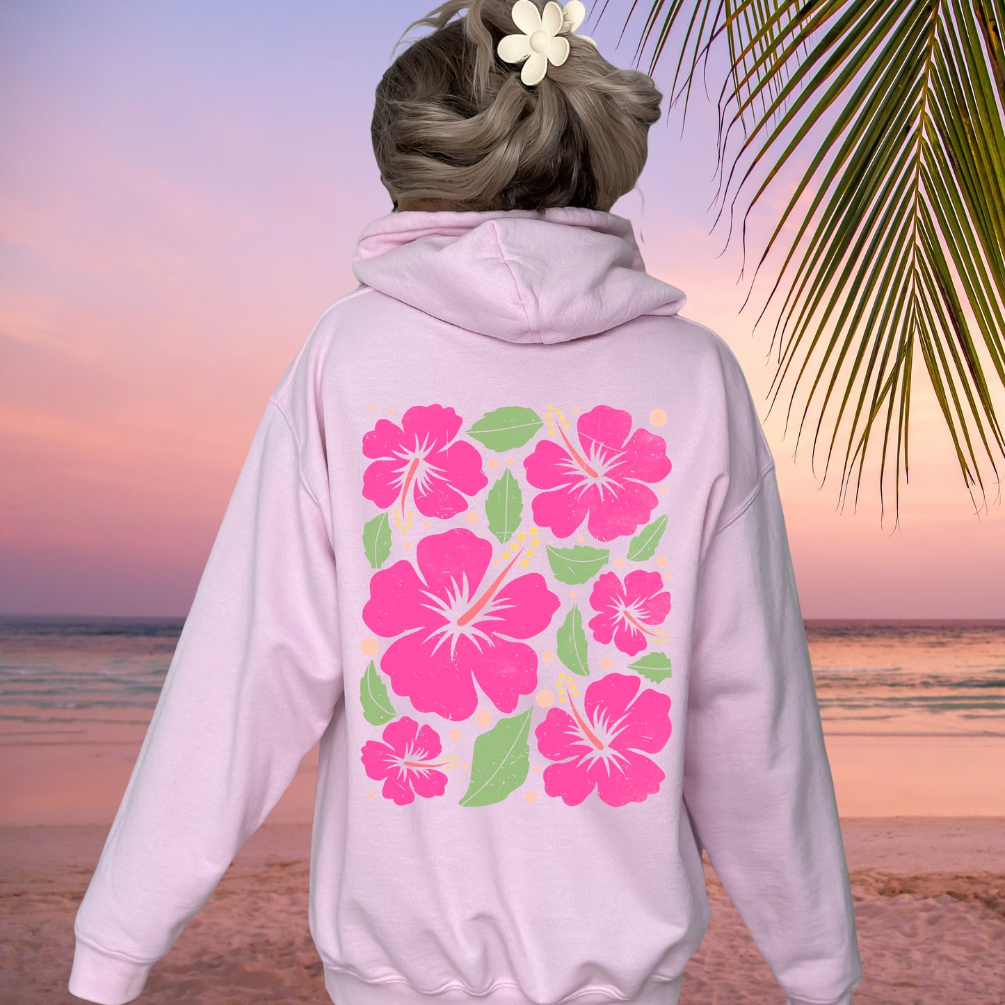 Hibiscus Flower Hoodie
