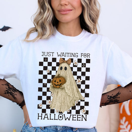 Just Waiting For Halloween Classic Tee