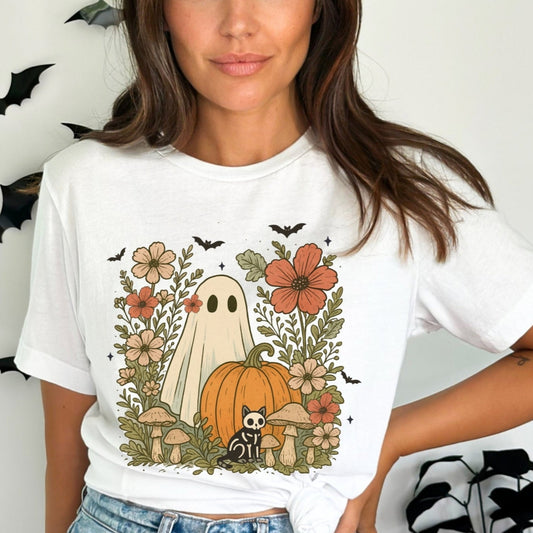 Ghost and Flowers Classic Tee