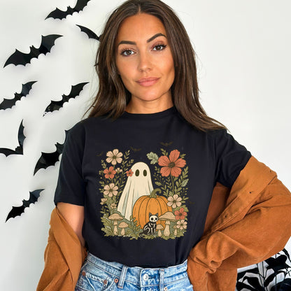 Ghost and Flowers Classic Tee